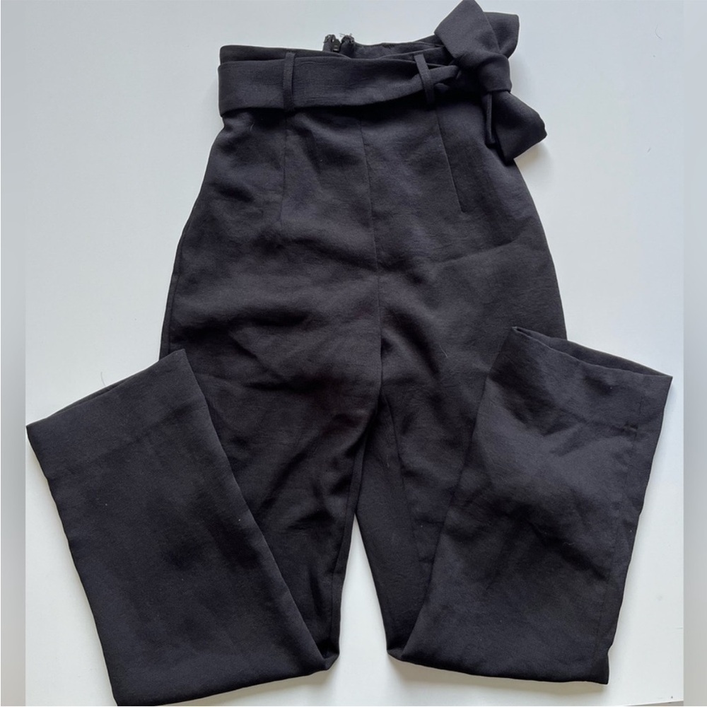 Kookai Black Tie-Waist Trousers - Picture 3 of 11